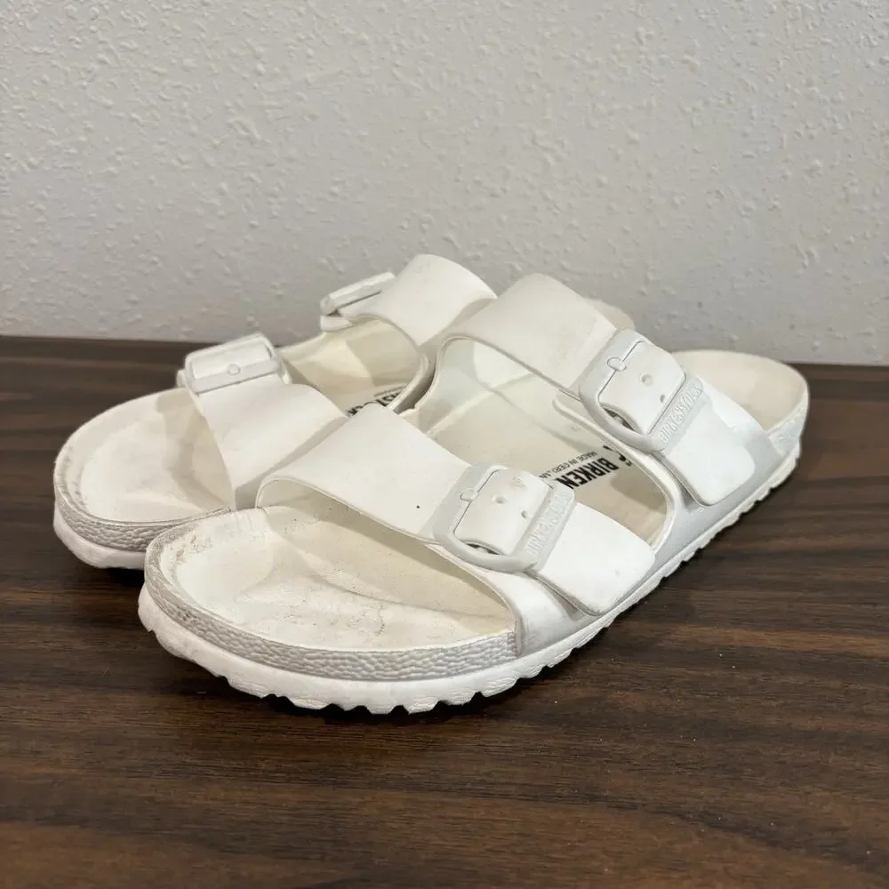 BIRKENSTOCK Arizona Essentials Sandals White EVA Foam US M 8 L‎ 10 EU 41 Casual